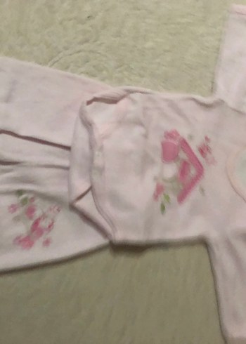 Yenidoğan kadife Kız Takımı ve tulum - Görsel 2