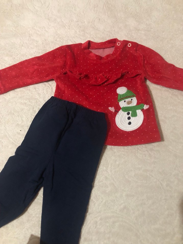 Kız bebek Kadife takım. - Görsel 2