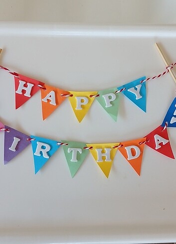 Happy Birthday isimli pasta süsü