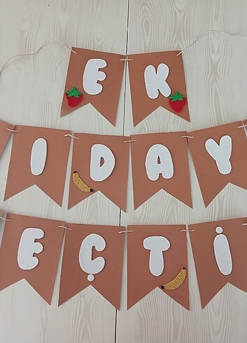 Ek gıdaya geçtim duvar yazısı banner flama