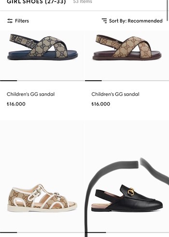 Gucci Kız Çocuk Sandalet - Görsel 8
