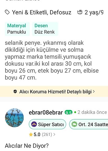 18-24 Ay Beden pembe Renk Elbise