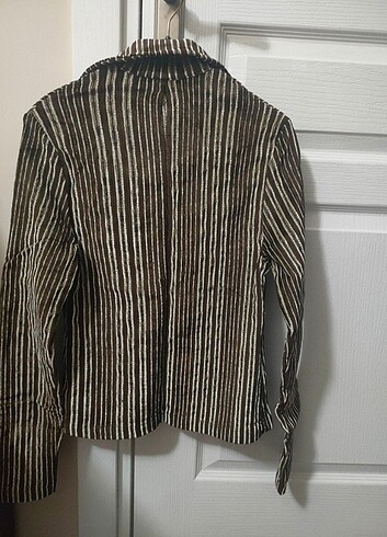 Şık kadife fitilli ceket  - Görsel 2