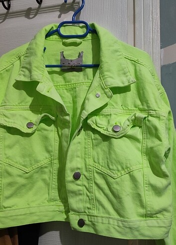 s Beden yeşil Renk Neon ceket