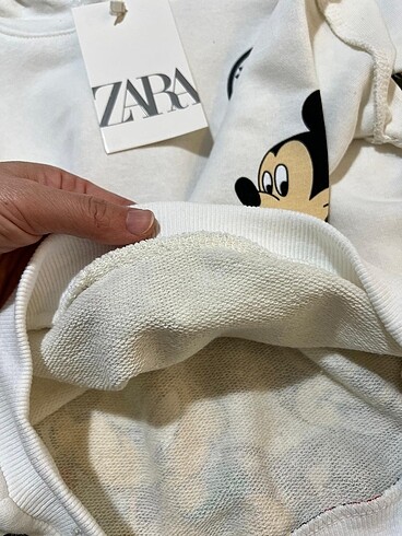 5 Yaş Beden beyaz Renk Zara eşofman takımı