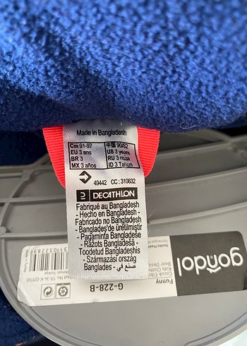 Wedze Kız Bebek Lacivert Fermuarlı Kar Tulumu - Görsel 5