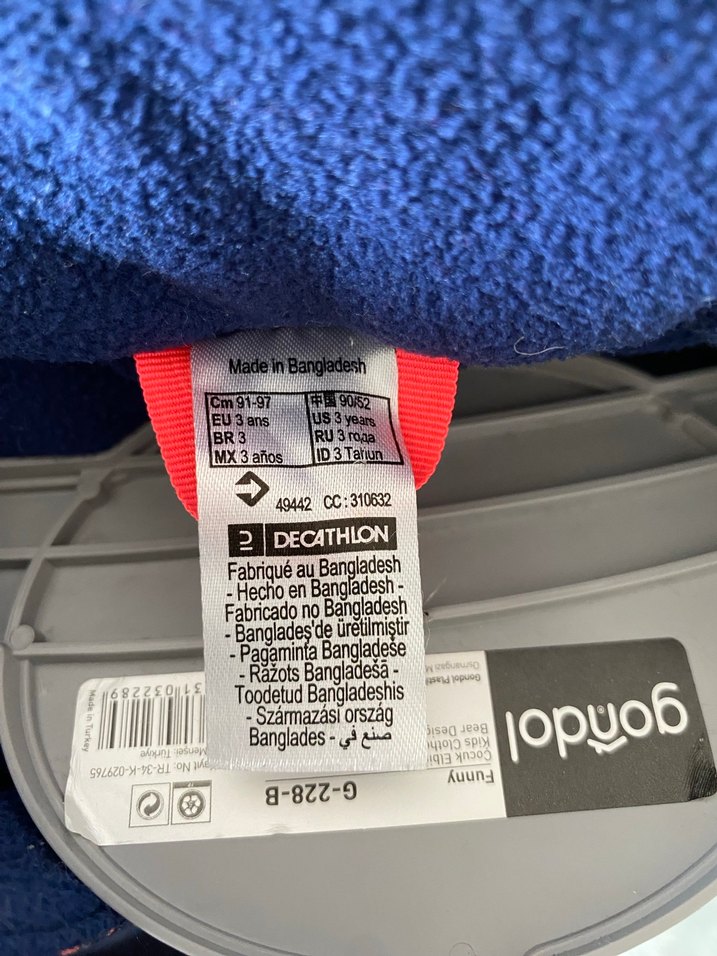 Wedze Kız Bebek Lacivert Fermuarlı Kar Tulumu - Görsel 5