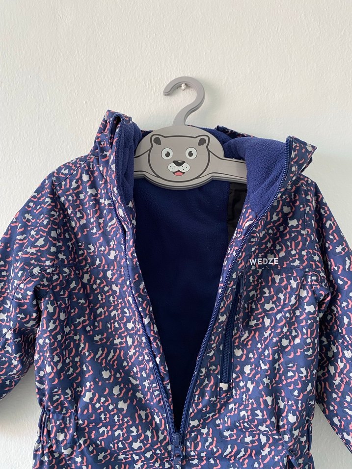 Wedze Kız Bebek Lacivert Fermuarlı Kar Tulumu - Görsel 4