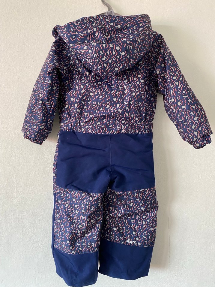 Wedze Kız Bebek Lacivert Fermuarlı Kar Tulumu - Görsel 3