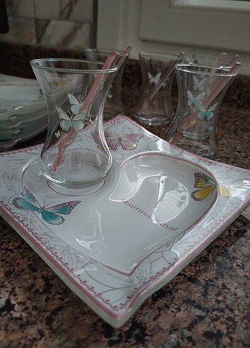 6 lı çay seti 