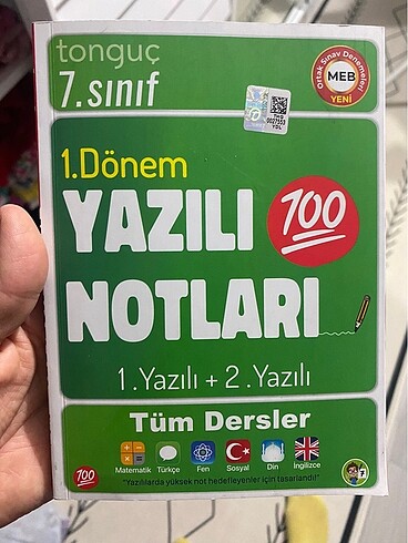 7. Sınıf yazılı notları