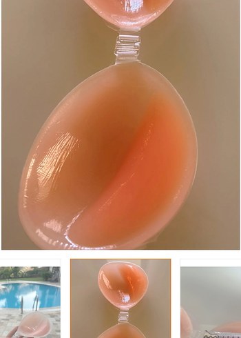 Dolgulu Yapışkanlı Destekli Sütyen - Görsel 3