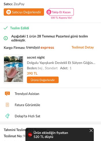 Dolgulu Yapışkanlı Destekli Sütyen - Görsel 5