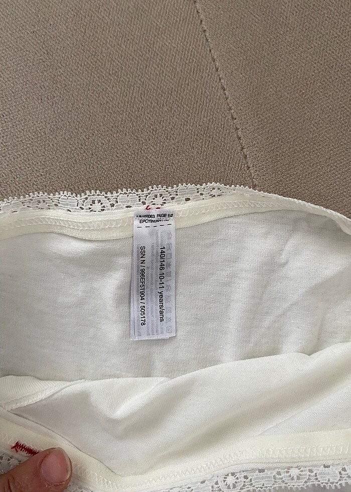 Kız çocuğu 10-11 yaş slip. 3 lu fiyatıdır - Görsel 5