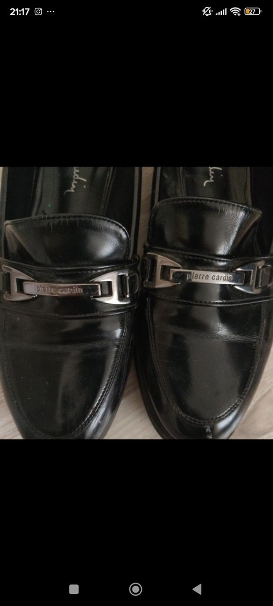 Siyah Tokalı Kadın Loafer - Görsel 2