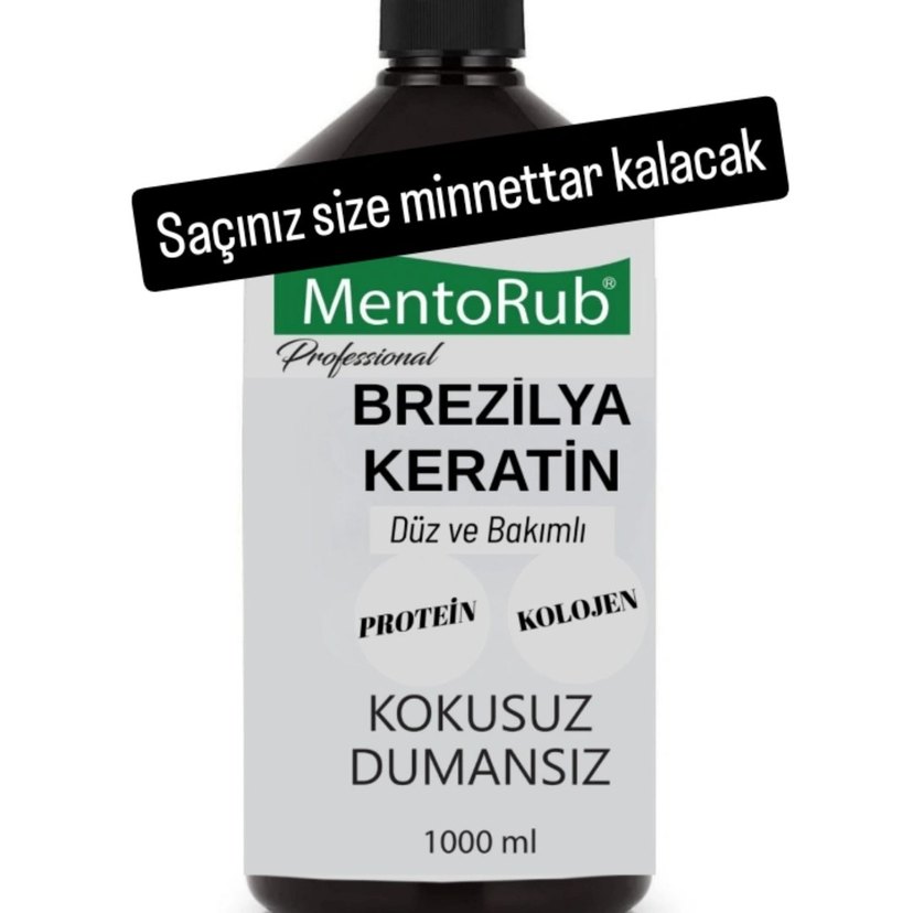 MentoRub Brezilya Keratin Saç Bakım Kremi 1000ml - Görsel 2