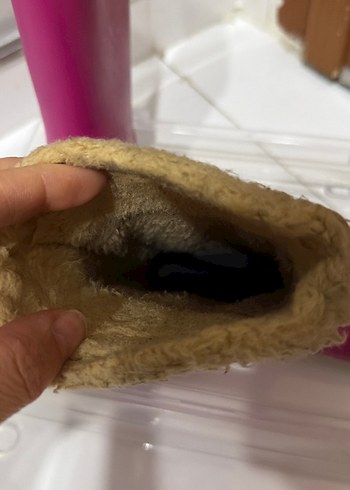 Kız Çocuk Pembe Kürk Detaylı Lastik Bot - Görsel 3