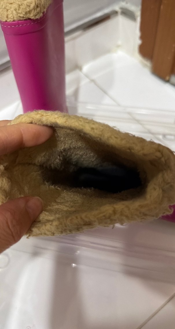 Kız Çocuk Pembe Kürk Detaylı Lastik Bot - Görsel 3