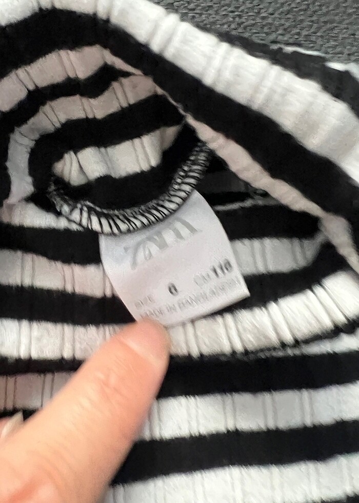 Kız çocuk çizgili badi - Görsel 3