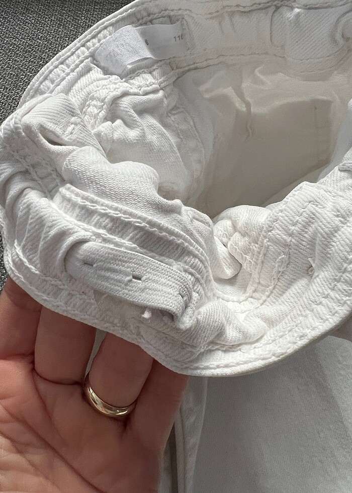 Beyaz kot pantolon kız çocuk - Görsel 5