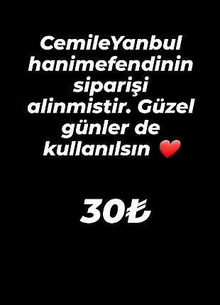 sipariş 