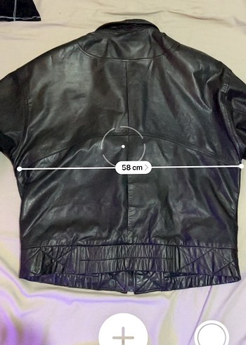 vintage gerçek deri ceket - Görsel 7