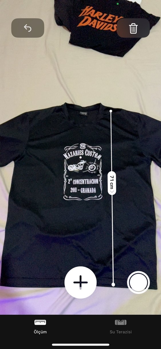 Siyah Baskılı Biker Tişört - Görsel 3