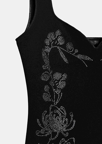 Zara Siyah Uzun Elbise - Görsel 5