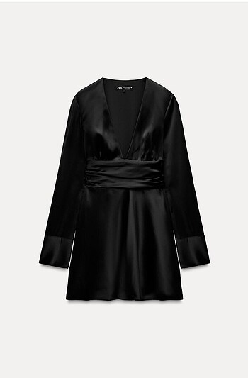 xs Beden Zara saten elbise
