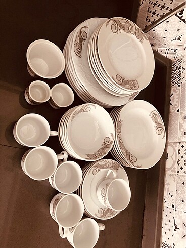 Beden beyaz Renk Yemek takımı