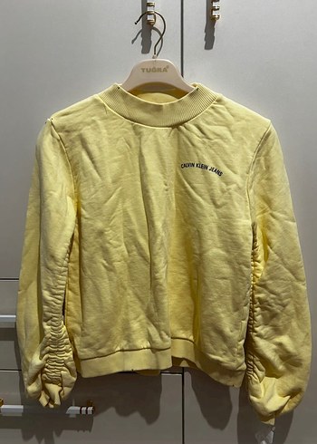Calvin Klein Sari Kadin Uzun Kollu Calvin Klein Sweatshirt