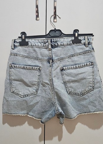 LC Waikiki Gri Kadın Mini Denim Şort