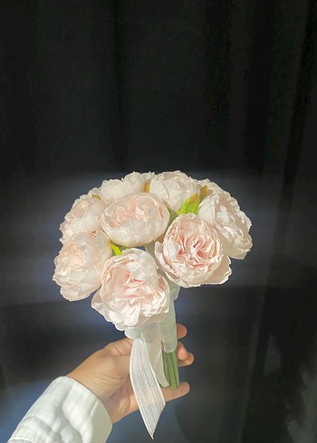 Accessorize Dantel Detaylı Pastel Beyaz Gelin Buketi