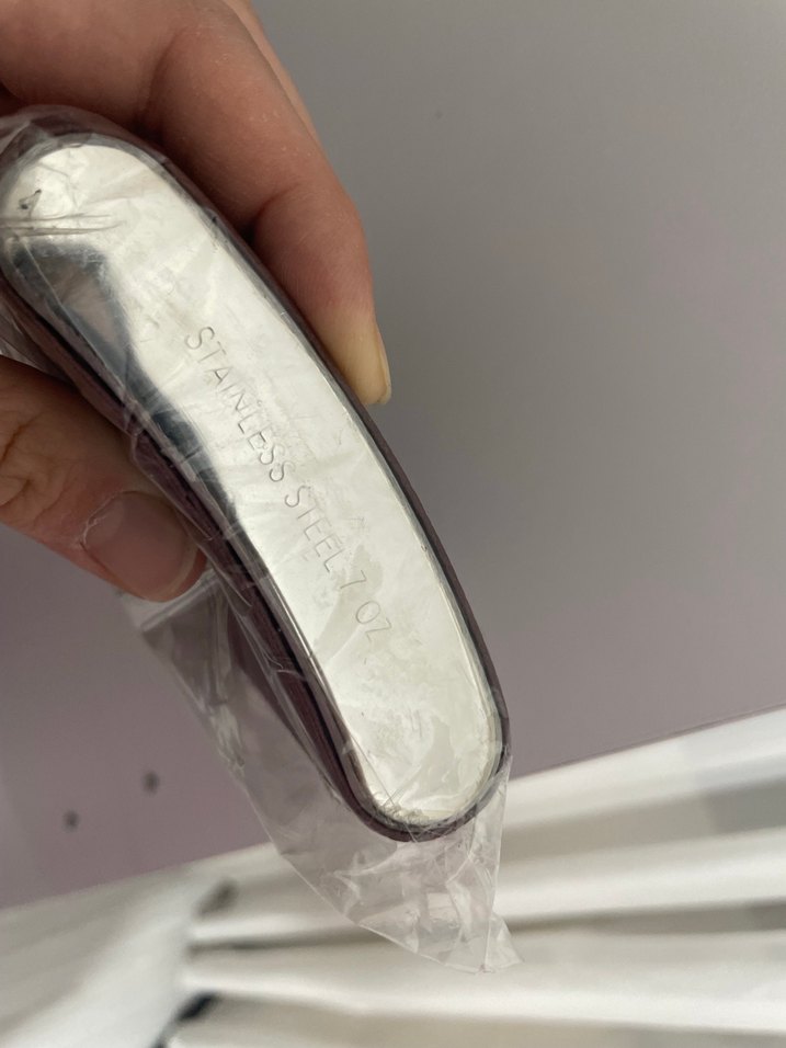 Kahverengi Deri Kaplı Viski Matarası - Görsel 2