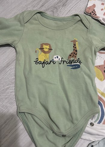 Uzun Kollu Pamuklu Bebek Body Seti - Görsel 2