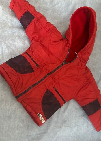 Kırmızı Fermuarlı Erkek Çocuk Mont - Görsel 2