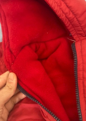 Kırmızı Fermuarlı Erkek Çocuk Mont - Görsel 3