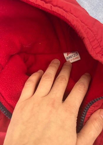 Kırmızı Fermuarlı Erkek Çocuk Mont - Görsel 4