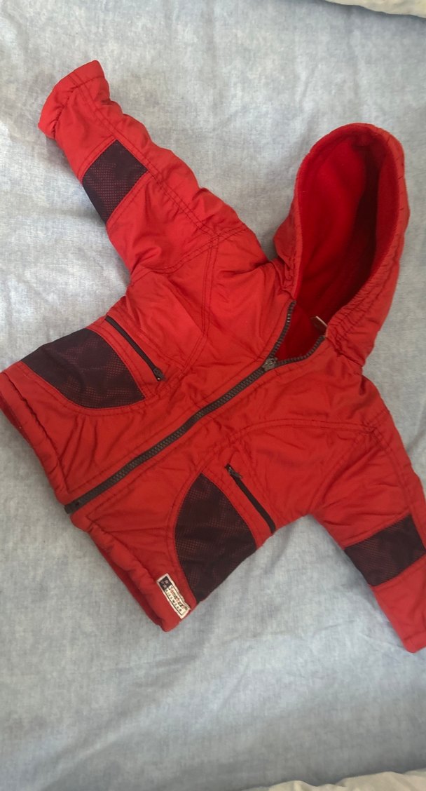 Kırmızı Fermuarlı Erkek Çocuk Mont - Görsel 2