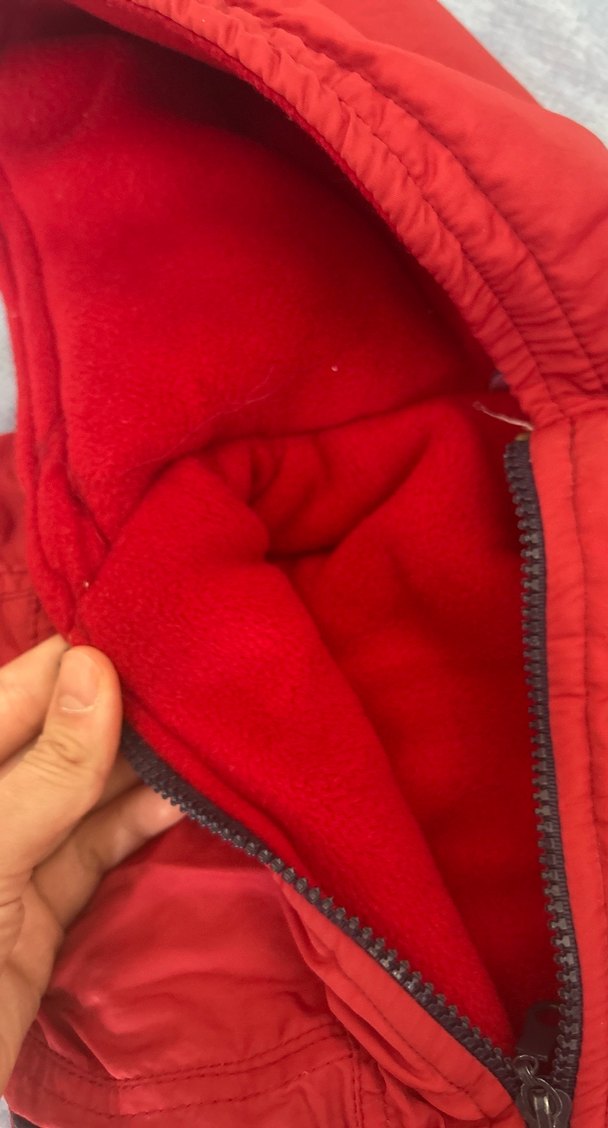 Kırmızı Fermuarlı Erkek Çocuk Mont - Görsel 3