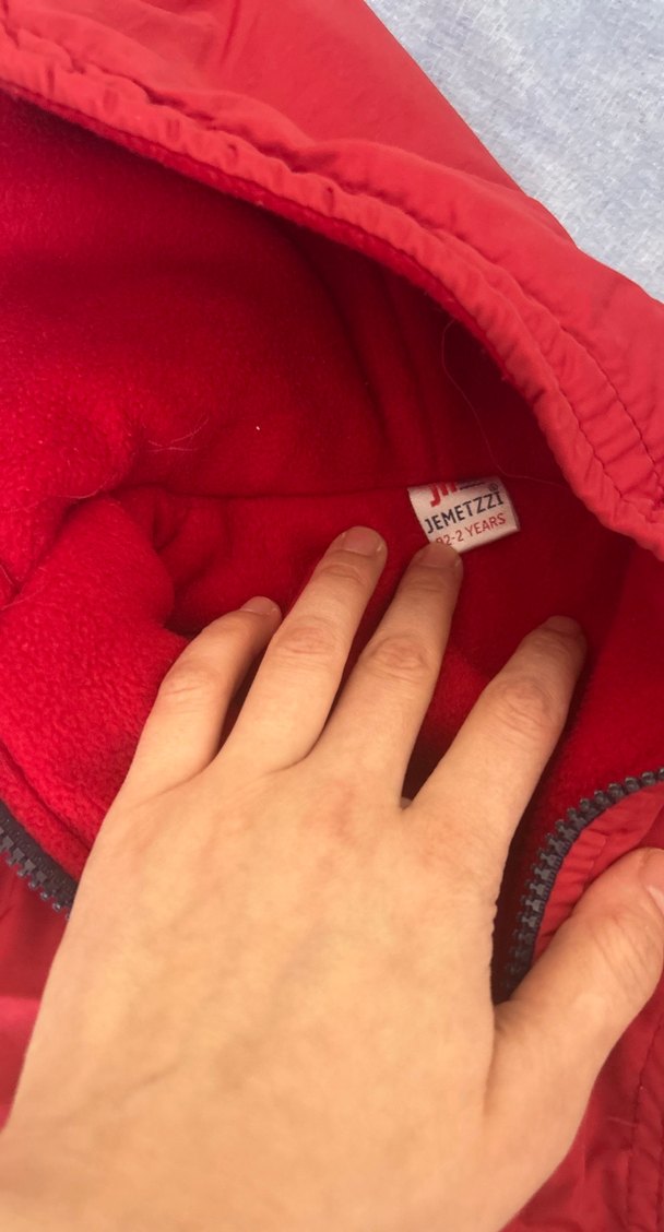 Kırmızı Fermuarlı Erkek Çocuk Mont - Görsel 4