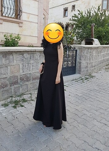 Siyah uzun abiye elbise