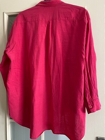 Diğer Pembe oversize gömlek