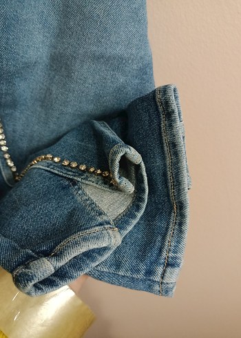 Kadın Mavi Denim Kot Pantolon - Görsel 7
