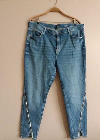 Kadın Mavi Denim Kot Pantolon - Görsel 2