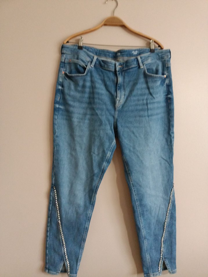 Kadın Mavi Denim Kot Pantolon - Görsel 3
