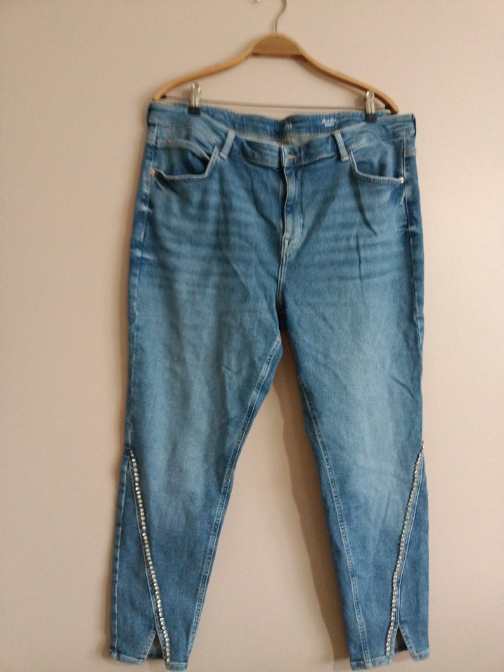 Kadın Mavi Denim Kot Pantolon - Görsel 2