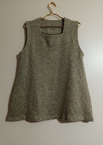 Gri Kolsuz Triko Kadın Süveter - Görsel 2