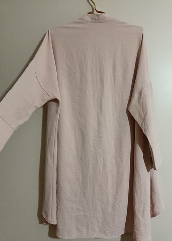 Bej Düğmeli Uzun Tunik - Görsel 3