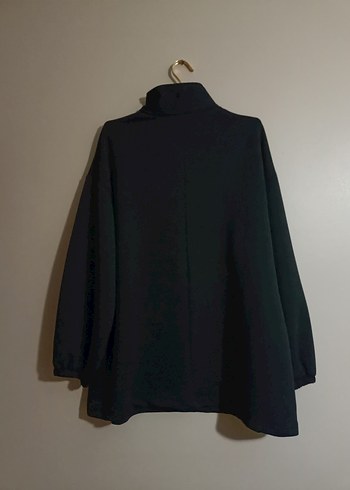 Kadın Siyah Fermuarlı Yarım Boğaz Sweatshirt - Görsel 7